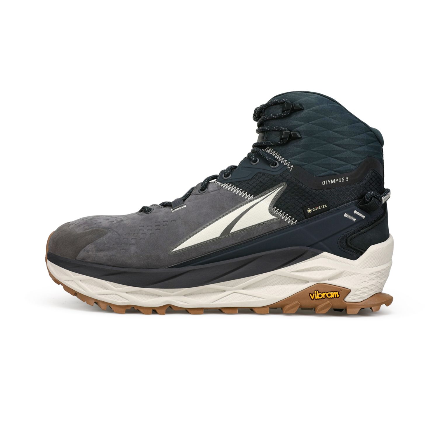 Black / Grey Altra Olympus 5 Hike Mid Gtx Men's Hiking Boots | Ireland-03486959