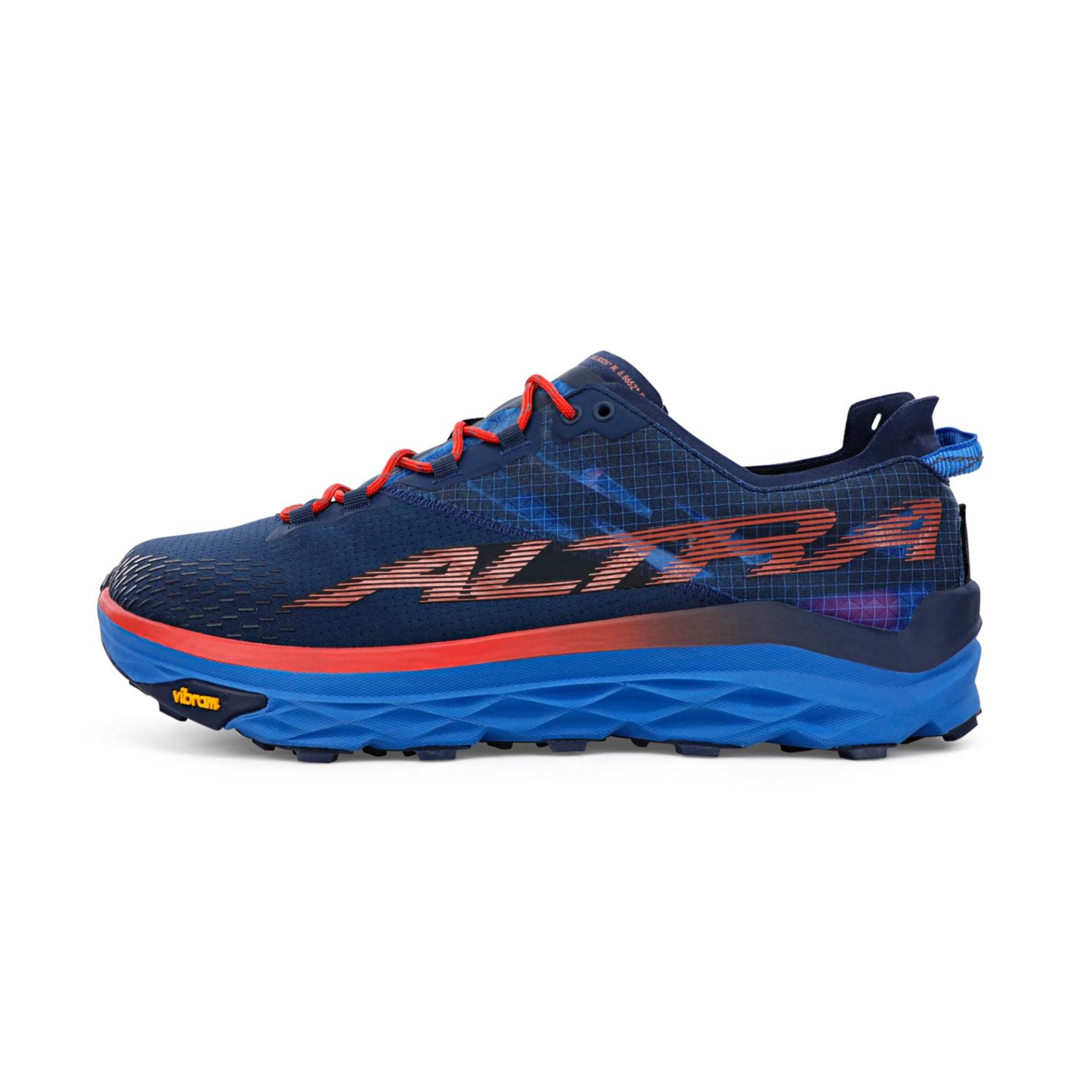 Blue / Red Altra Mont Blanc Men's Trail Running Shoes | Ireland-10596239