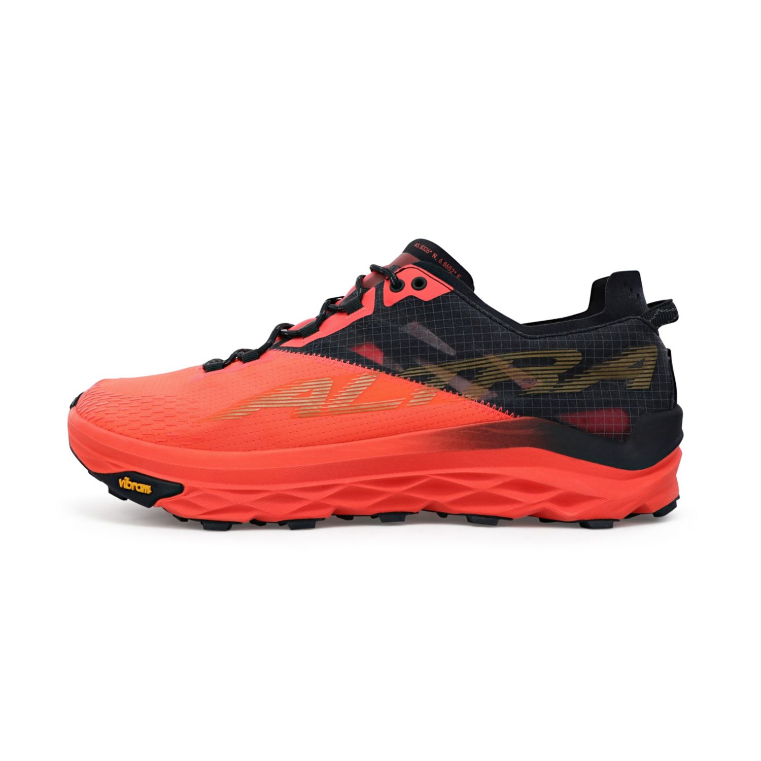 Coral / Black Altra Mont Blanc Men's Trail Running Shoes | Ireland-36195849