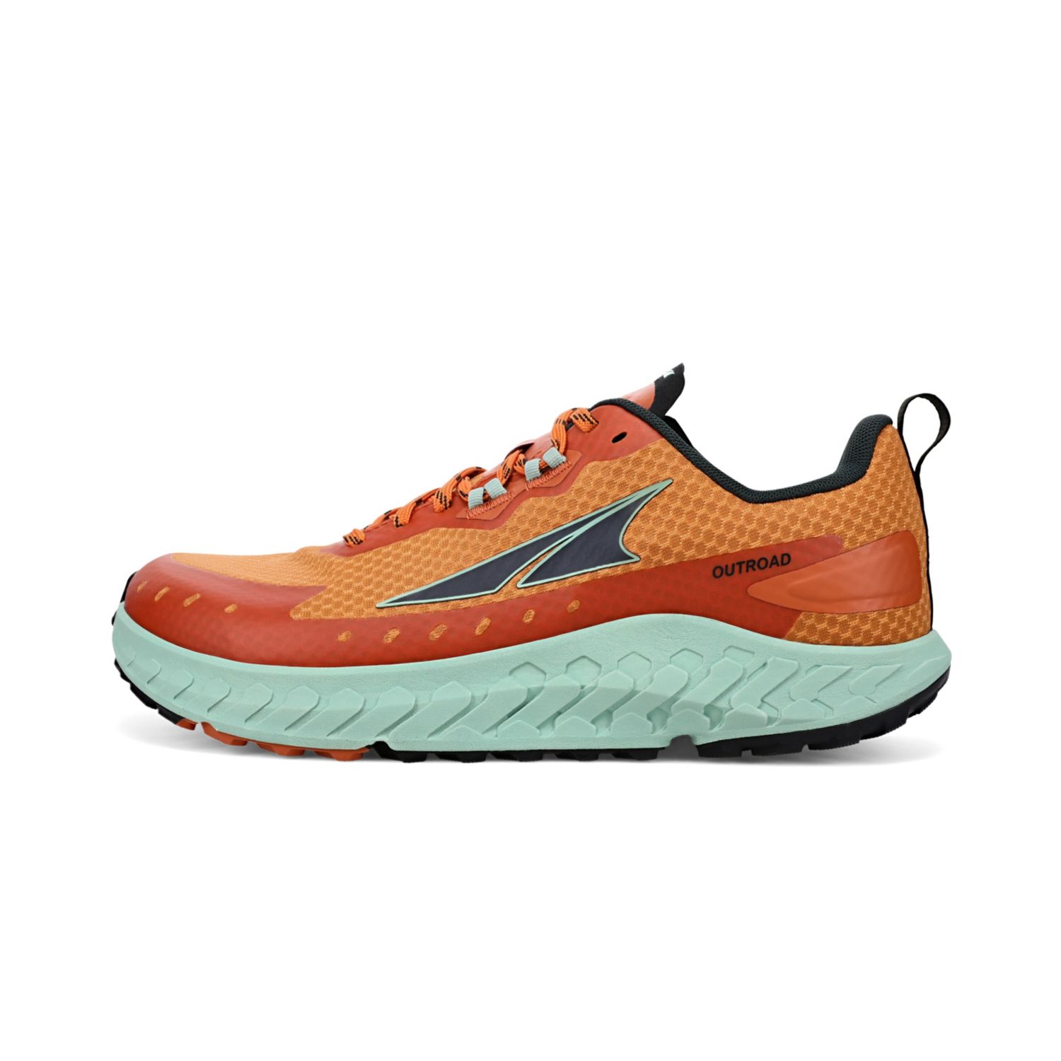 Green / Orange Altra Outroad Men's Road Running Shoes | Ireland-38160279