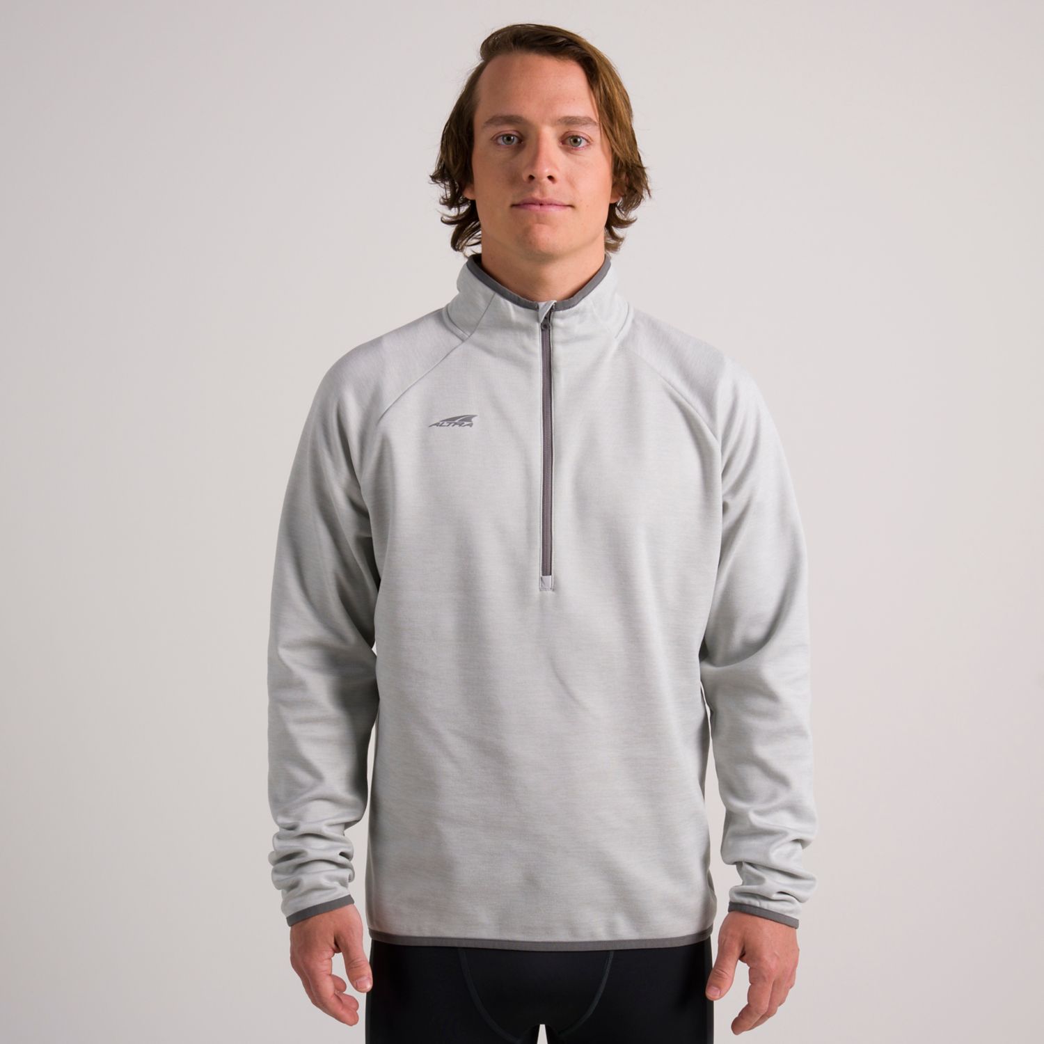 Grey Altra Core 1/2 Zip Men's Pullover | Ireland-04825619