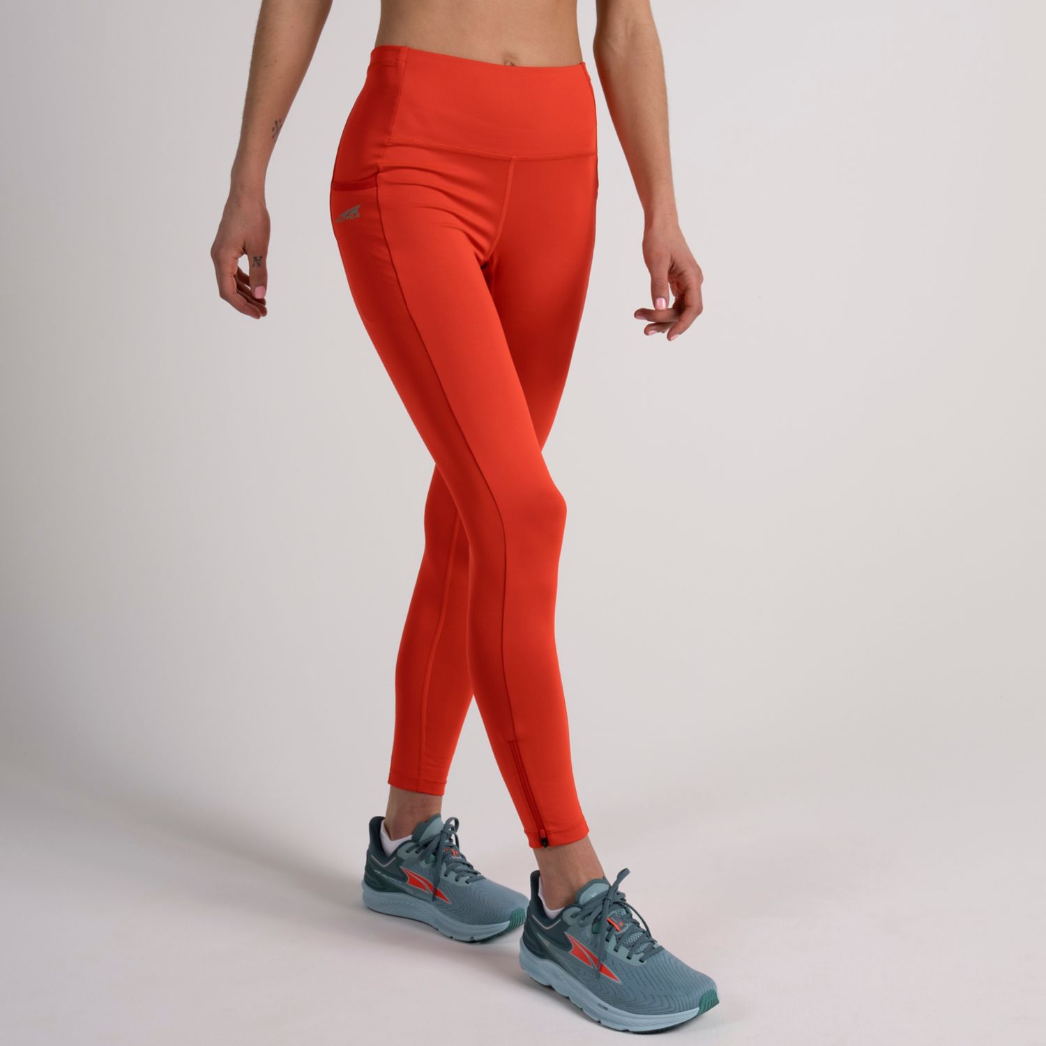 Red Altra Core Crop Women's Running Tights | Ireland-40136259