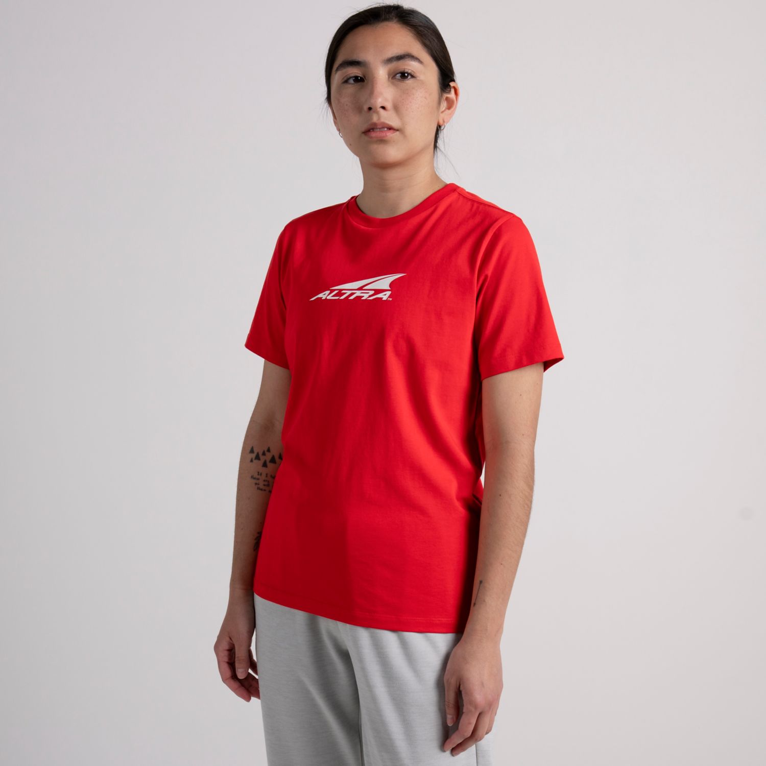 Red Altra Everyday Recycled Women's T Shirts | Ireland-98034269