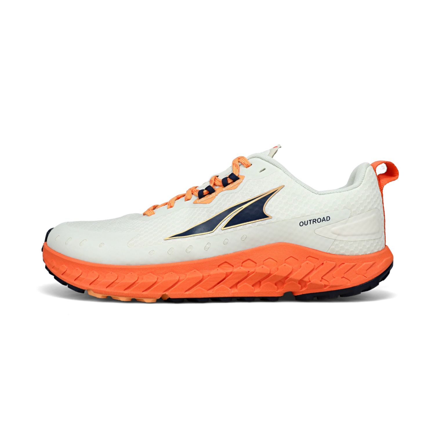 White / Orange Altra Outroad Men's Trail Running Shoes | Ireland-16023979