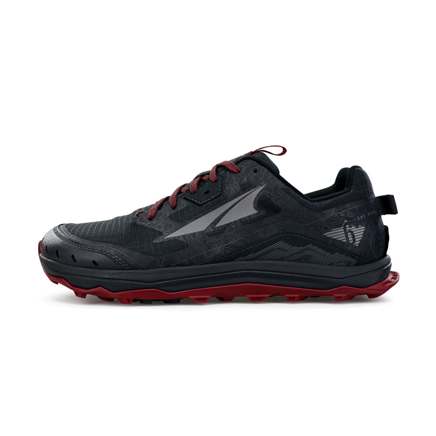 Black / Grey Altra Lone Peak 6 Men\'s Trail Running Shoes | Ireland-96234019