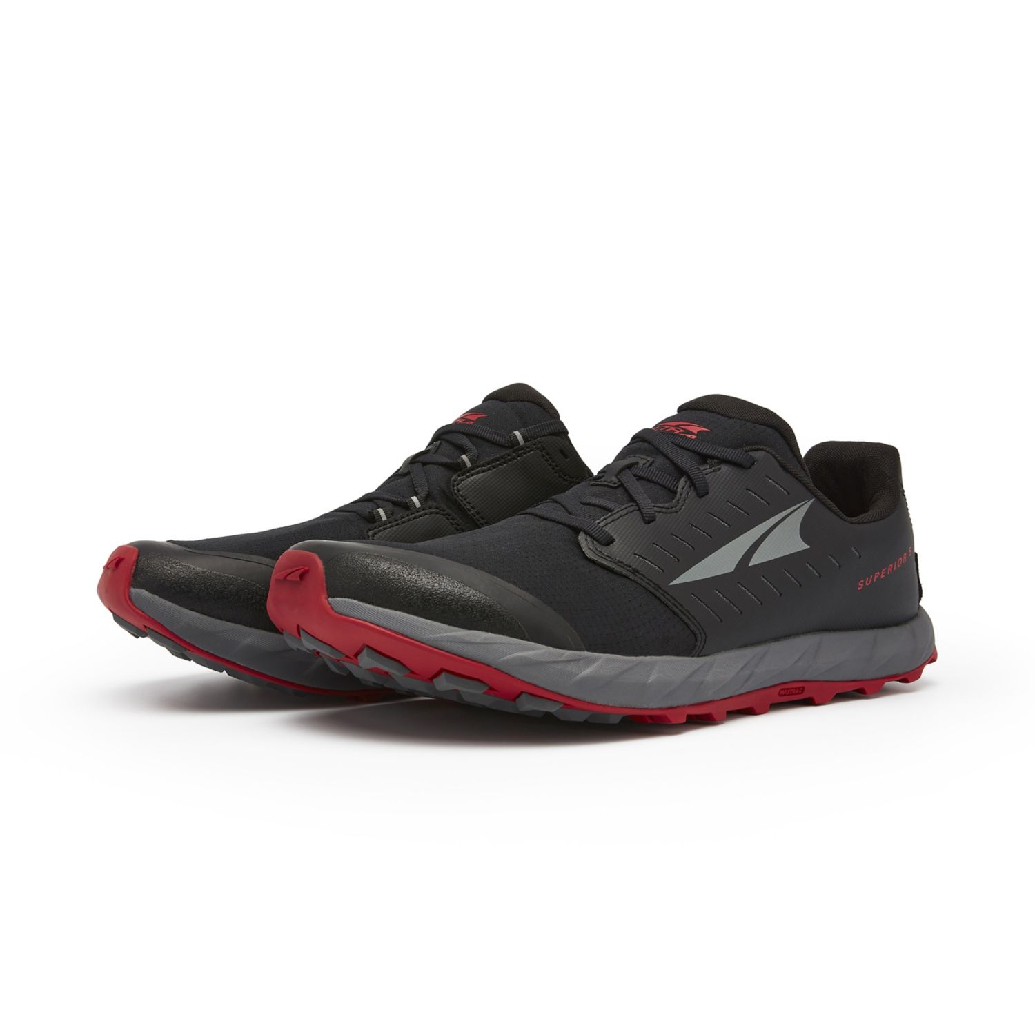 Black / Red Altra Superior 5 Men's Trail Running Shoes | Ireland-46915219