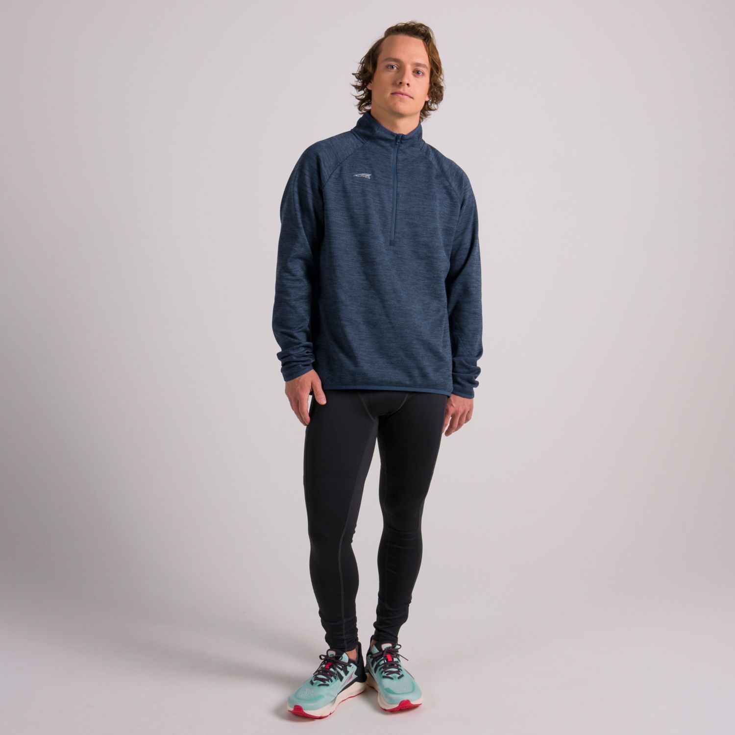 Blue Altra Core 1/2 Zip Men's Pullover | Ireland-80631749