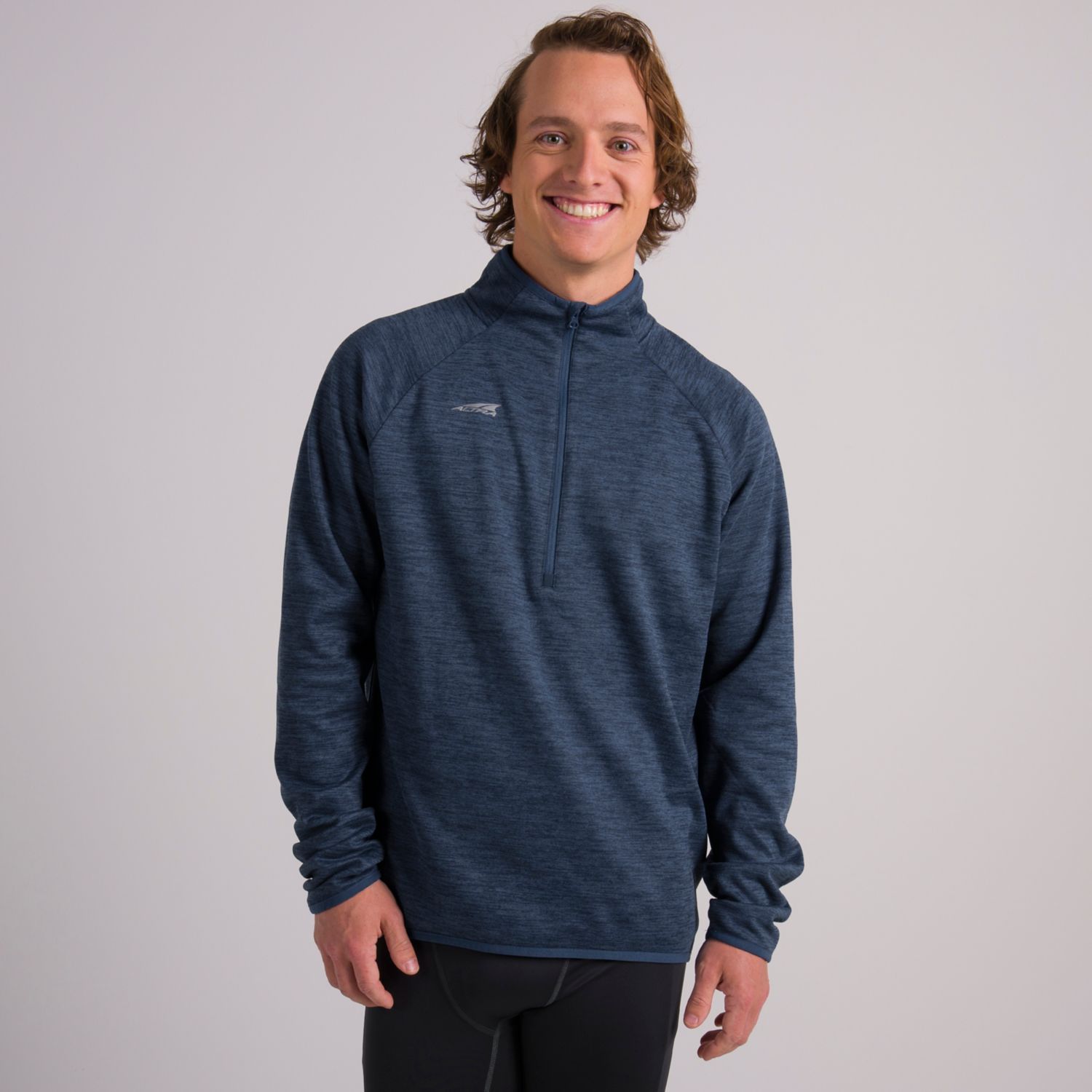 Blue Altra Core 1/2 Zip Men\'s Pullover | Ireland-80631749