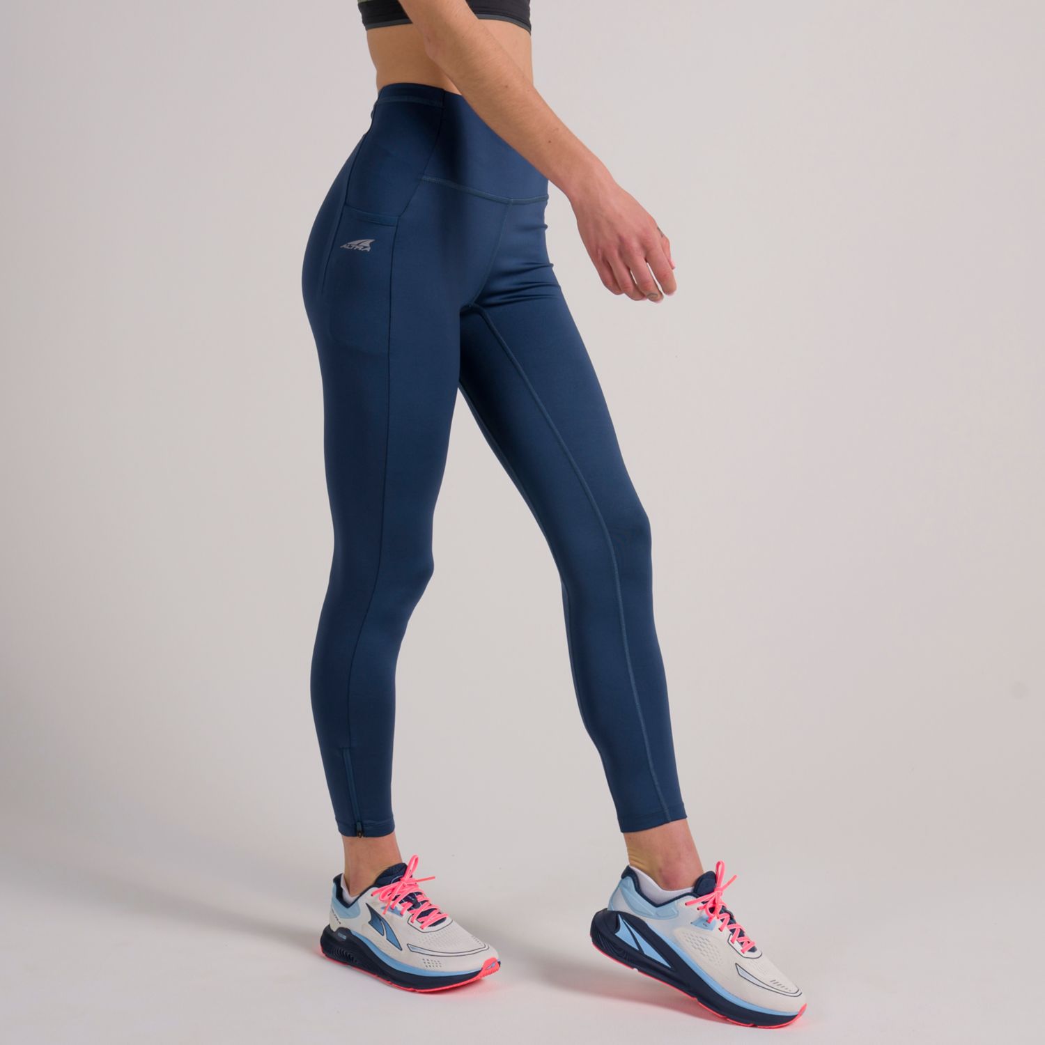 Blue Altra Core Crop Women's Running Tights | Ireland-94152379