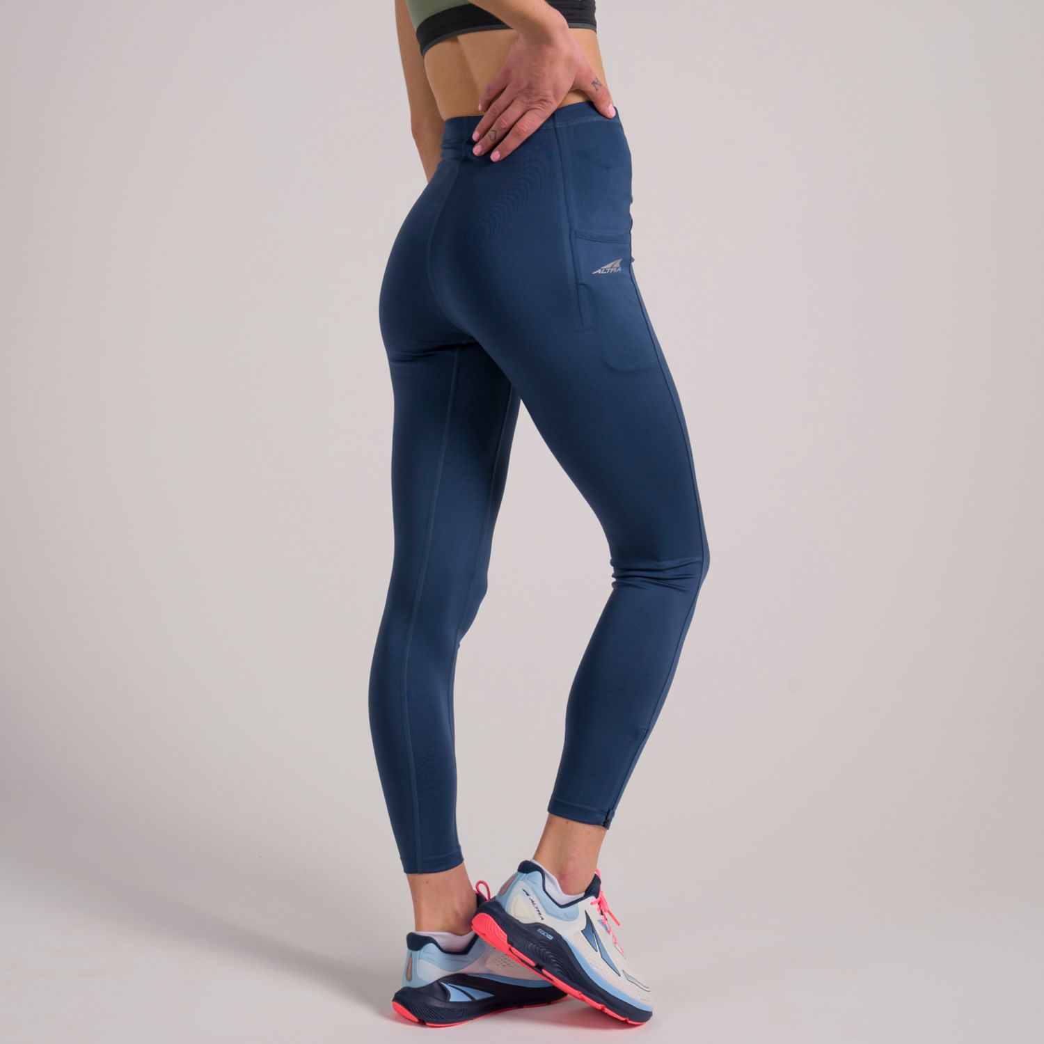 Blue Altra Core Crop Women's Running Tights | Ireland-94152379