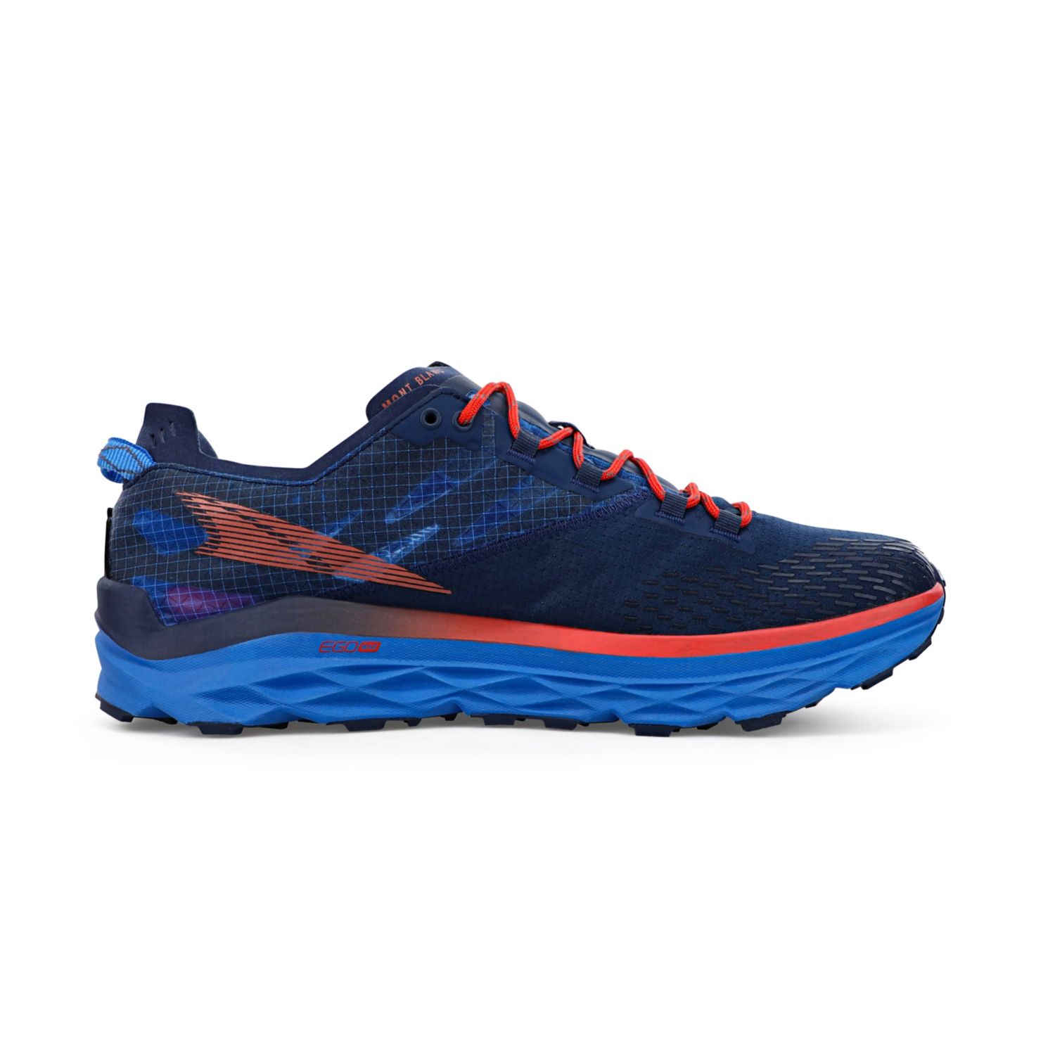 Blue / Red Altra Mont Blanc Men's Trail Running Shoes | Ireland-10596239