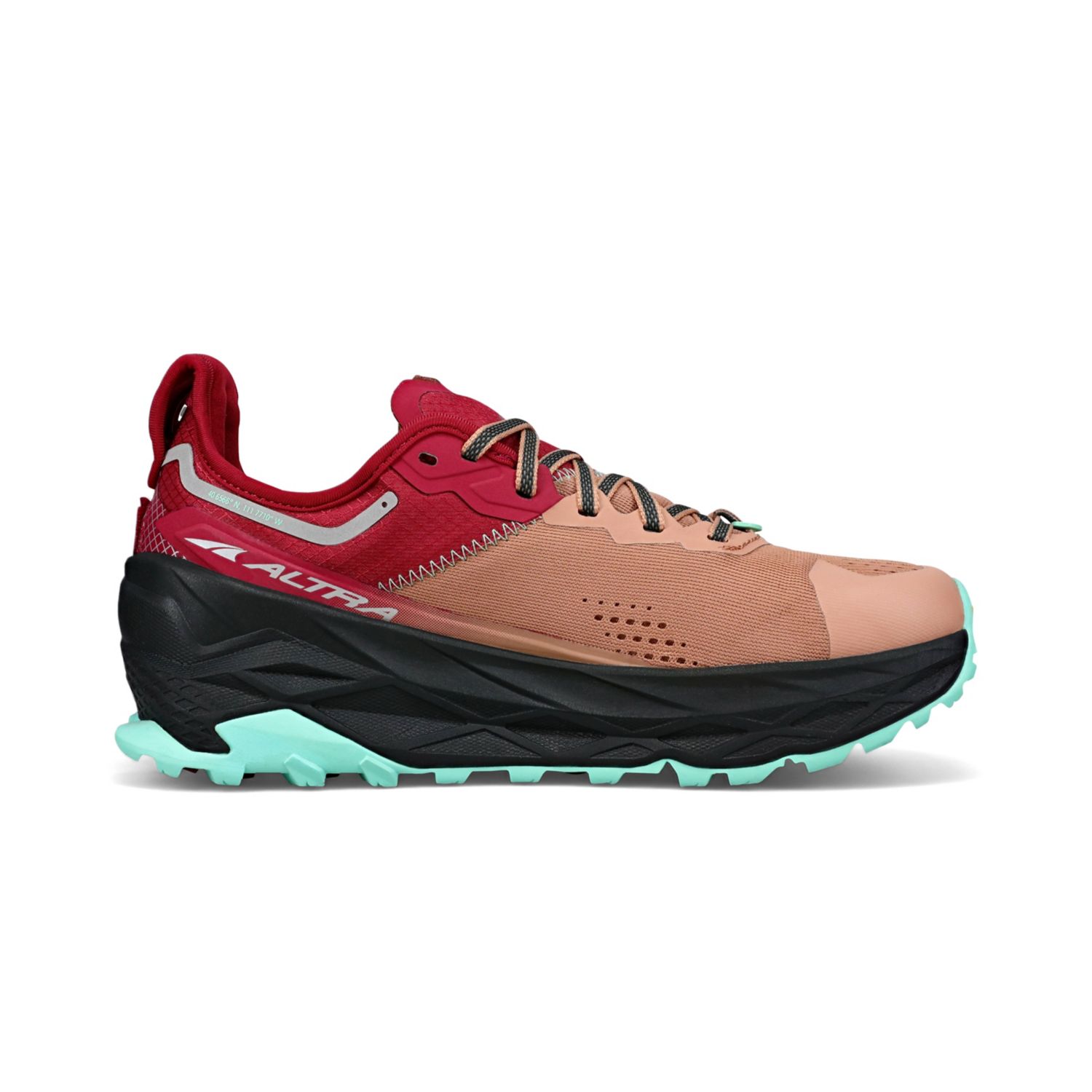 Brown / Red Altra Olympus 5 Women's Trail Running Shoes | Ireland-46513879