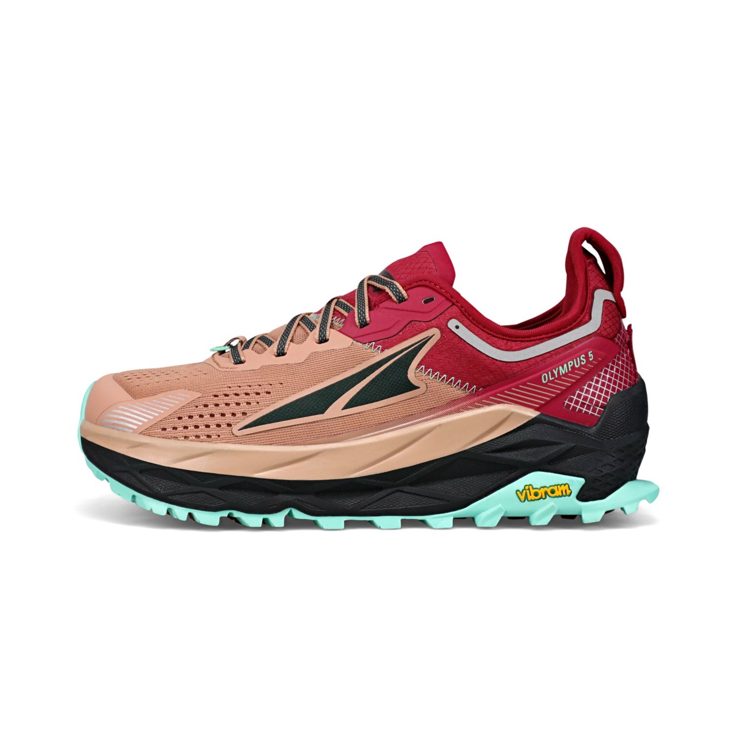Brown / Red Altra Olympus 5 Women\'s Trail Running Shoes | Ireland-46513879