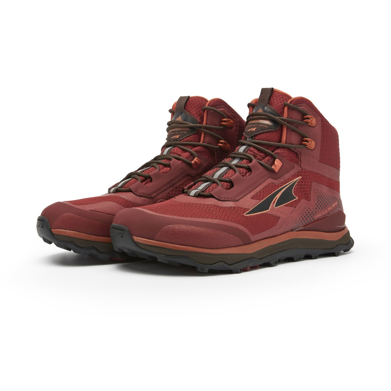 Burgundy Altra Lone Peak All-wthr Mid Men's Hiking Boots | Ireland-61073929