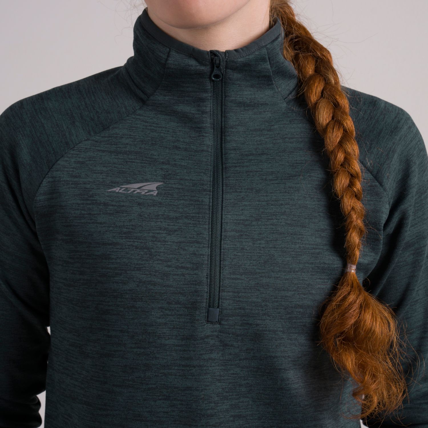 Dark Green Altra Core 1/2 Zip Women's Pullover | Ireland-80169549