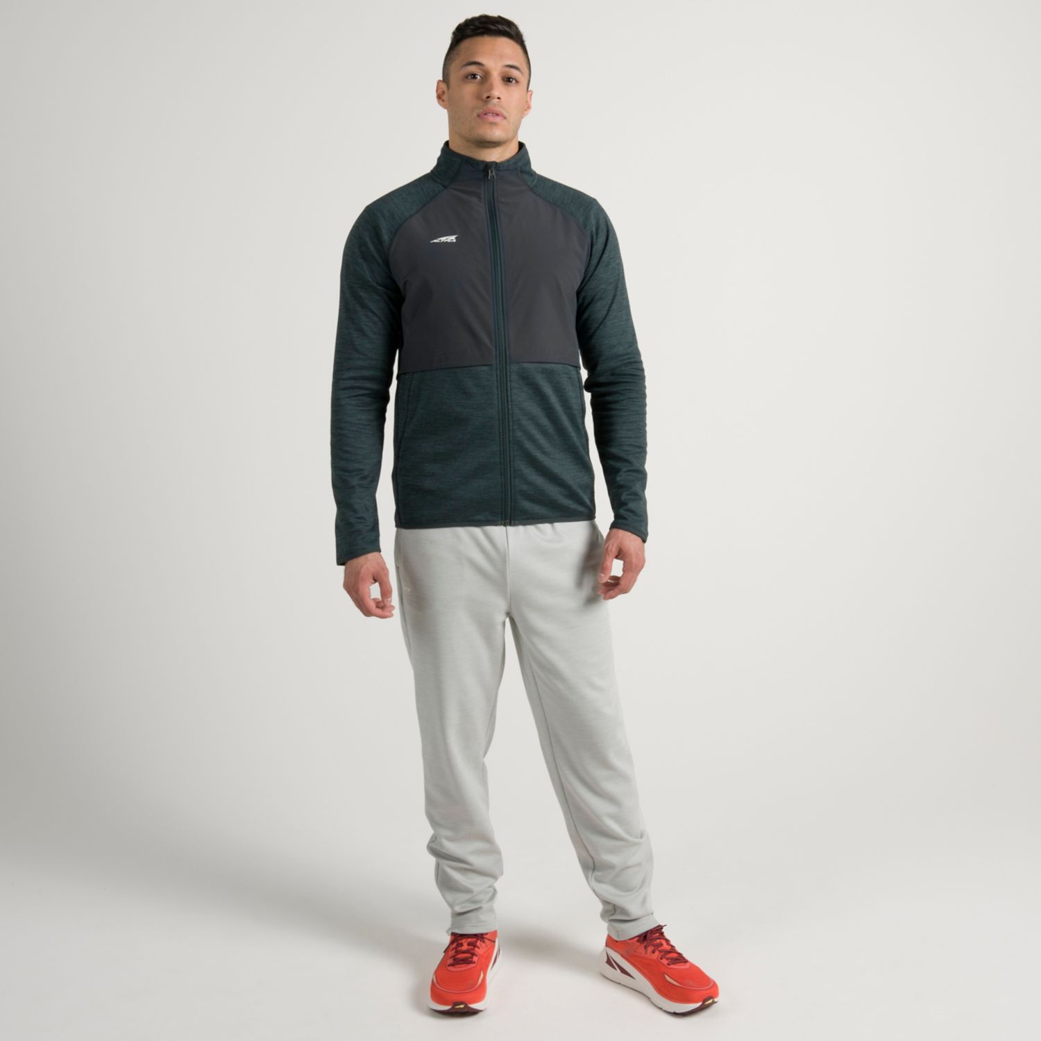 Dark Green Altra Everyday Hybrid Men's Running Jackets | Ireland-15867939