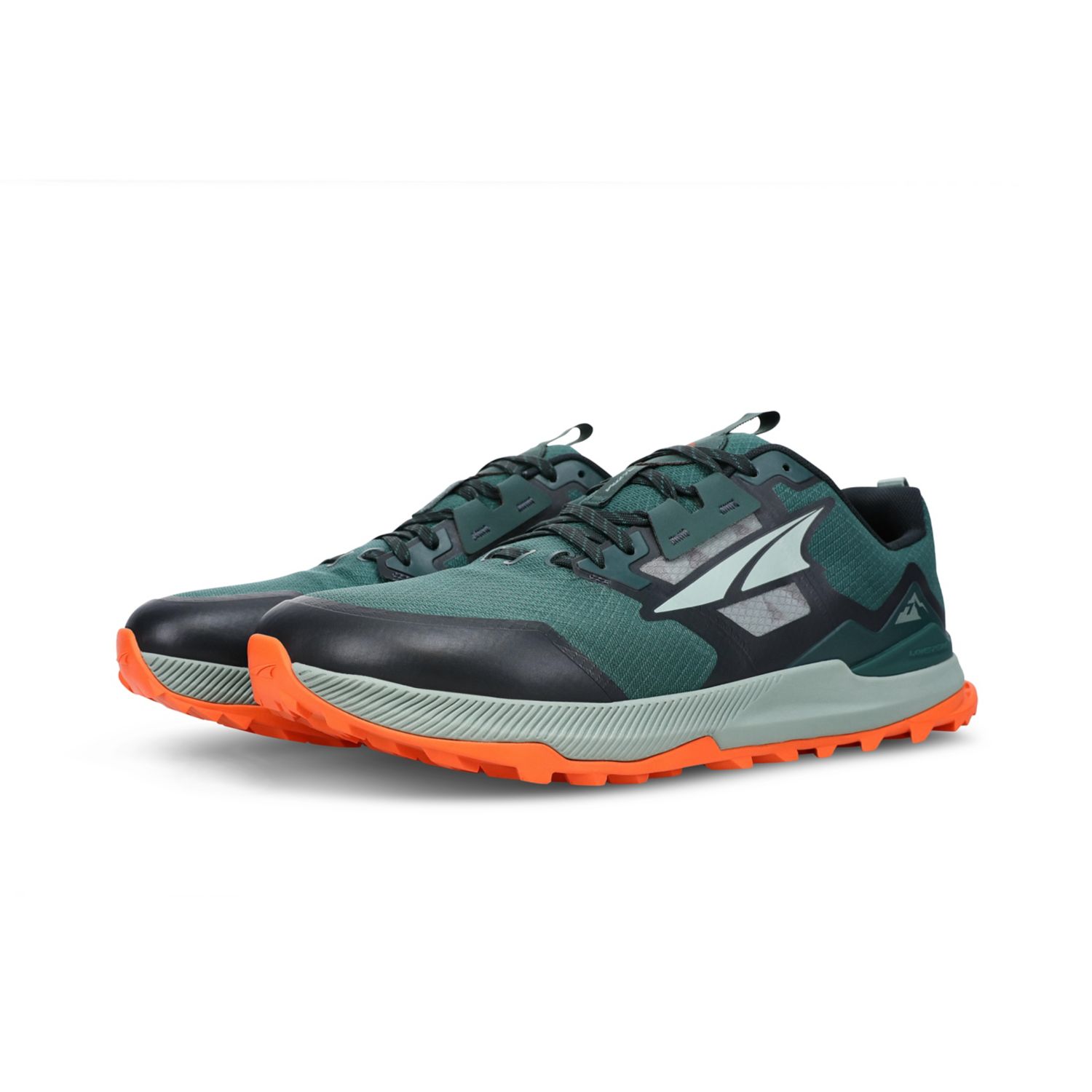 Green / Black / Orange Altra Lone Peak 7 Men's Trail Running Shoes | Ireland-24768539