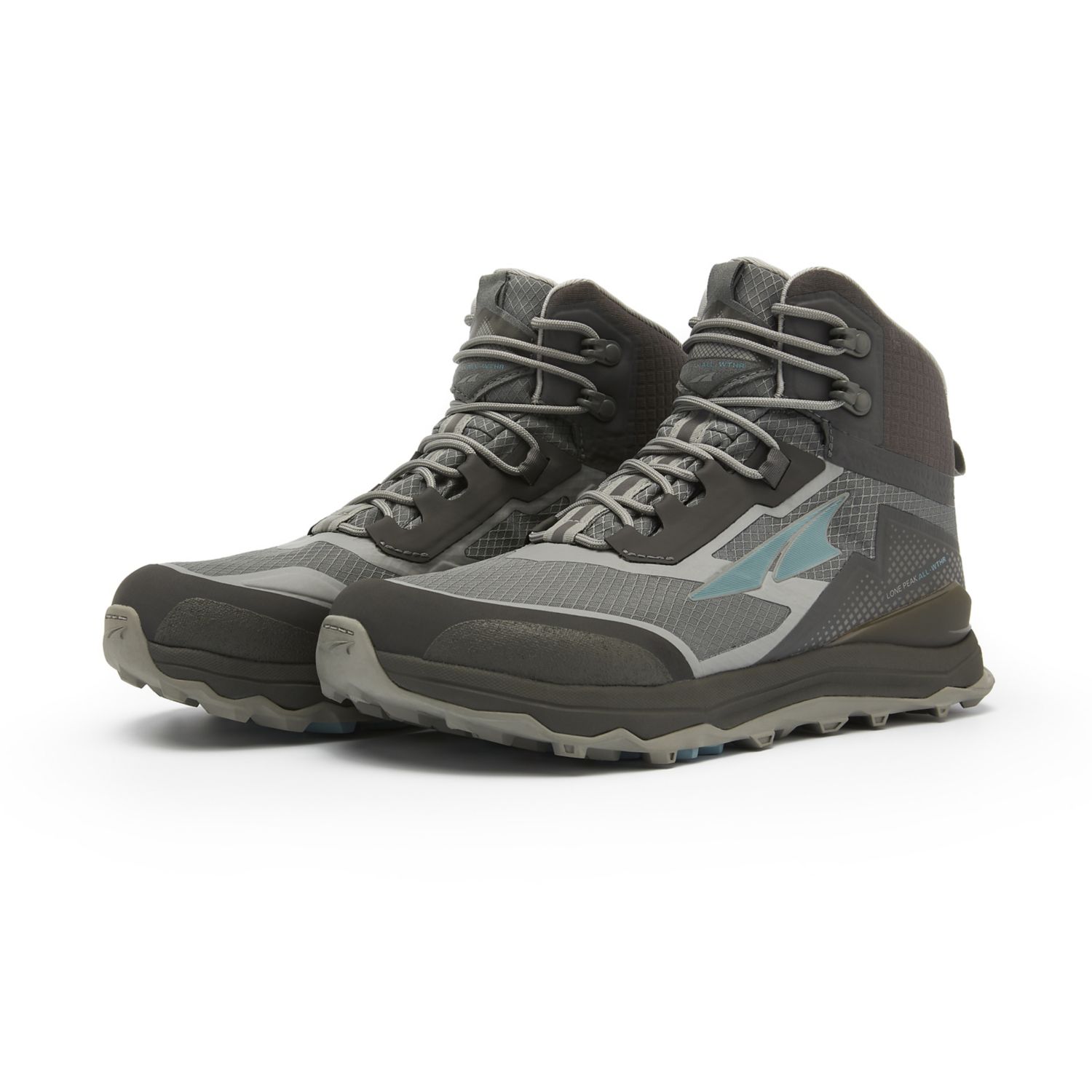 Grey / Green Altra Lone Peak All-wthr Mid Women's Hiking Boots | Ireland-59682709