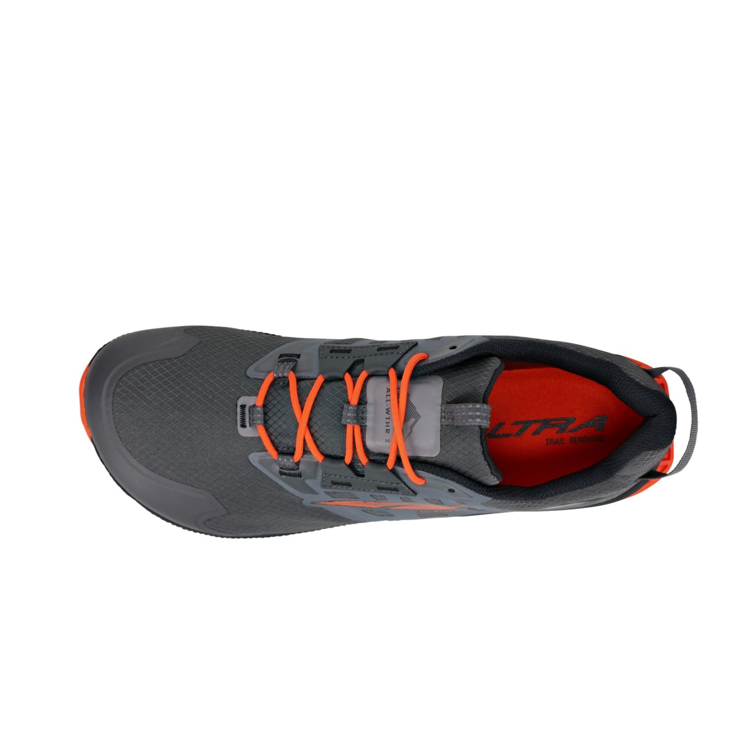 Grey / Orange Altra Lone Peak All-wthr Low 2 Men's Hiking Shoes | Ireland-06597439