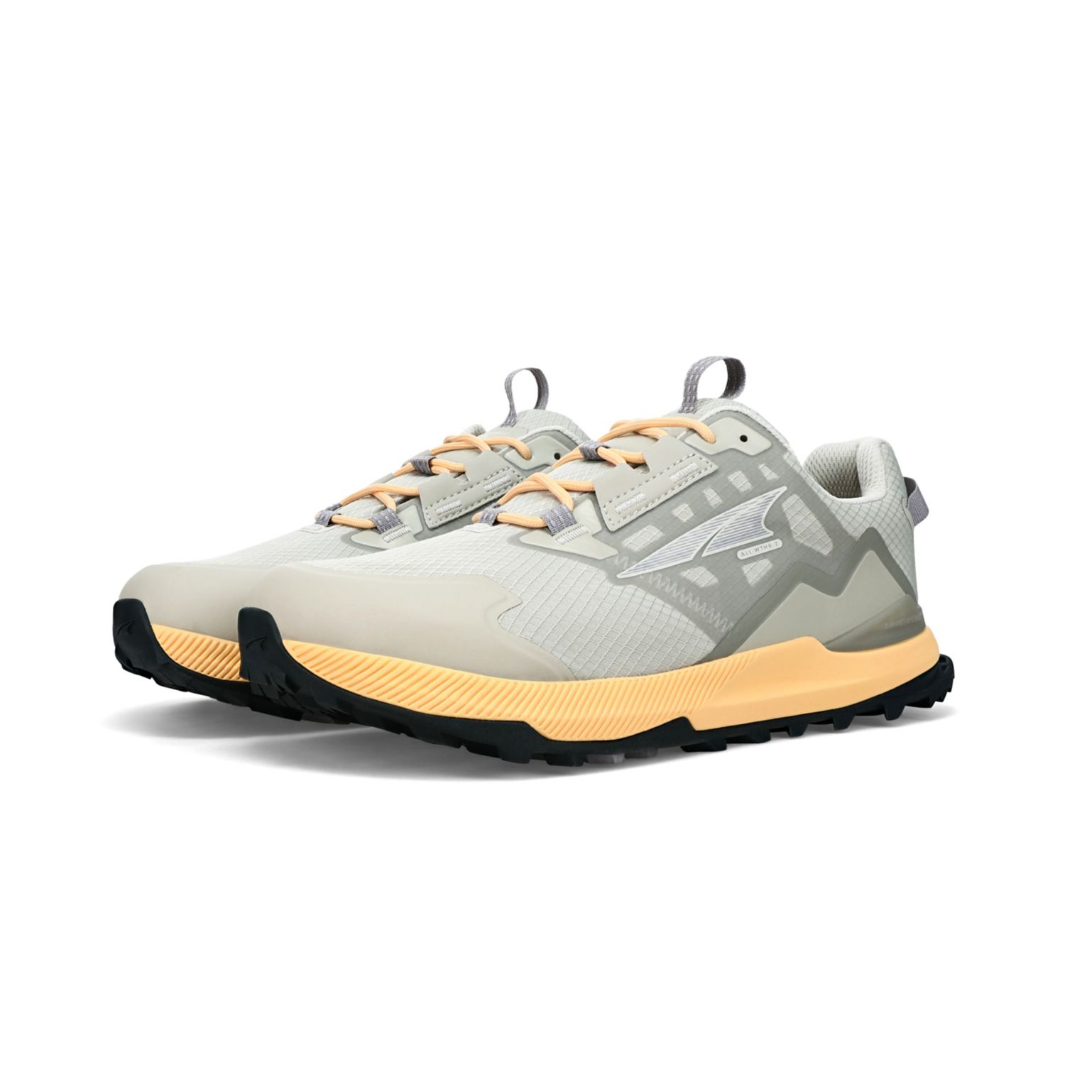 Grey / Orange Altra Lone Peak All-wthr Low 2 Women's Hiking Shoes | Ireland-59672849