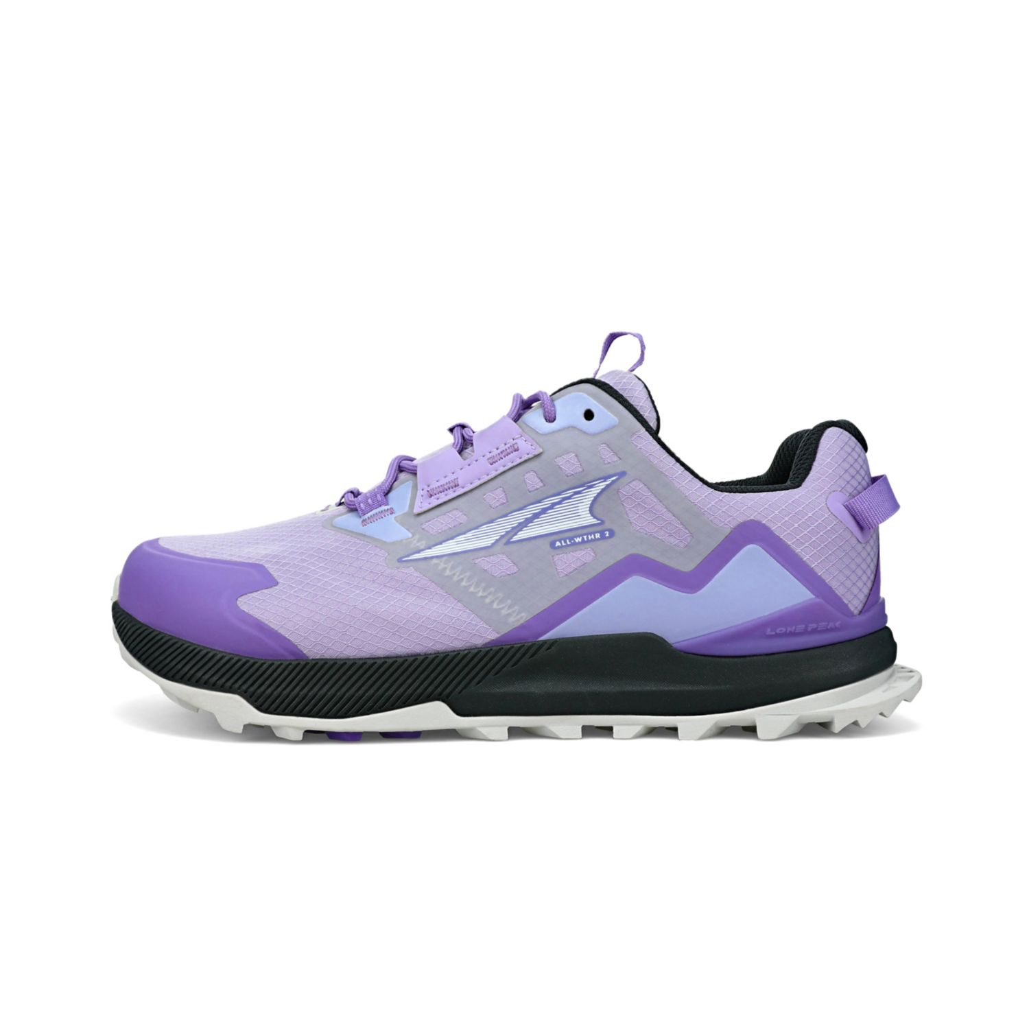 Grey / Purple Altra Lone Peak All-wthr Low 2 Women\'s Hiking Shoes | Ireland-71650299