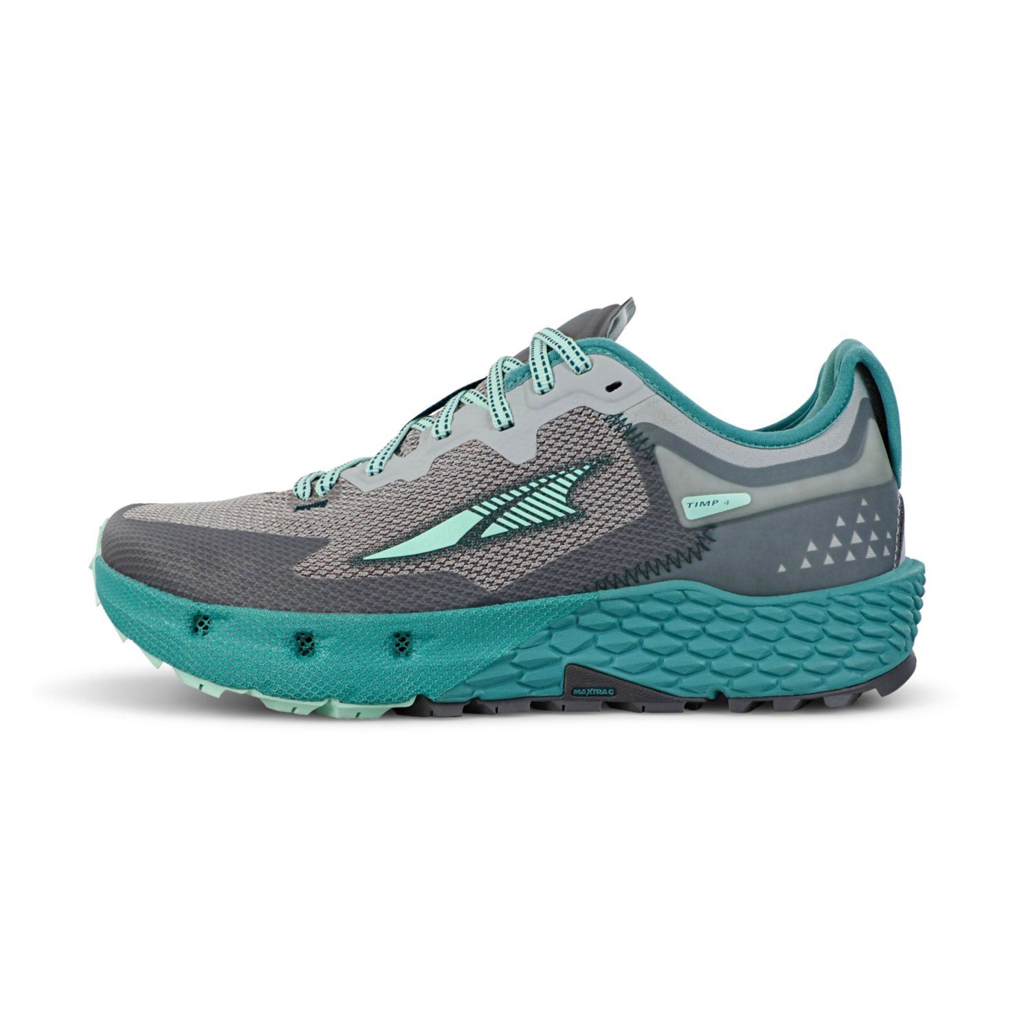 Grey / Turquoise Altra Timp 4 Women\'s Trail Running Shoes | Ireland-41395789