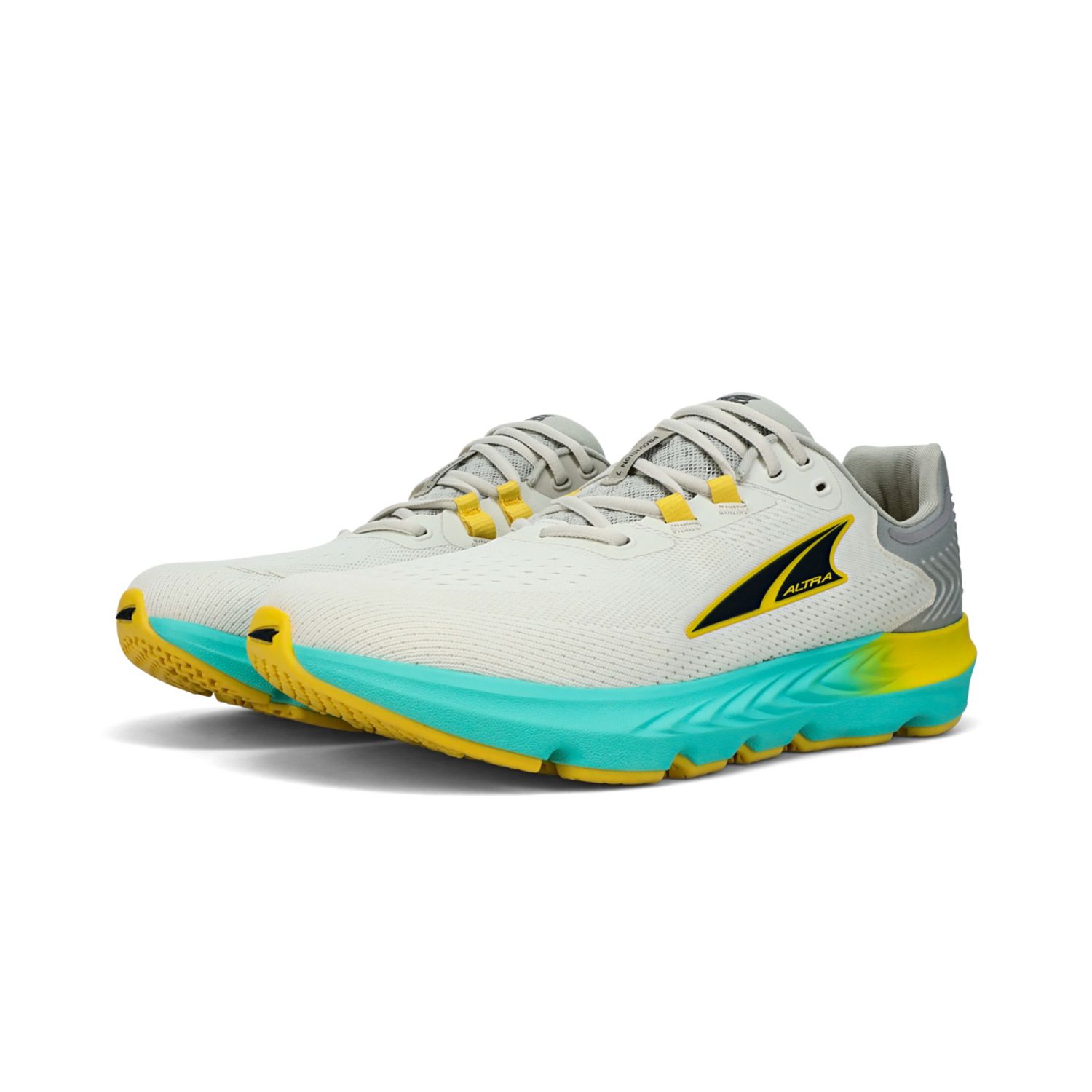 Grey / Yellow Altra Provision 7 Men's Road Running Shoes | Ireland-69245379
