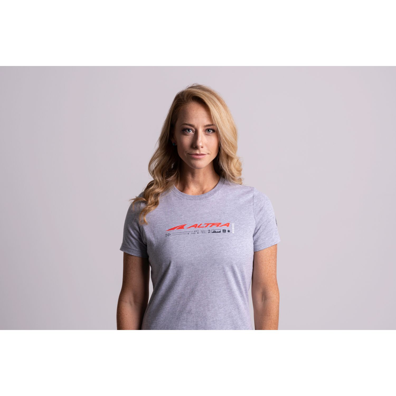 Light Grey / Red Altra Classic Women\'s T Shirts | Ireland-54683099