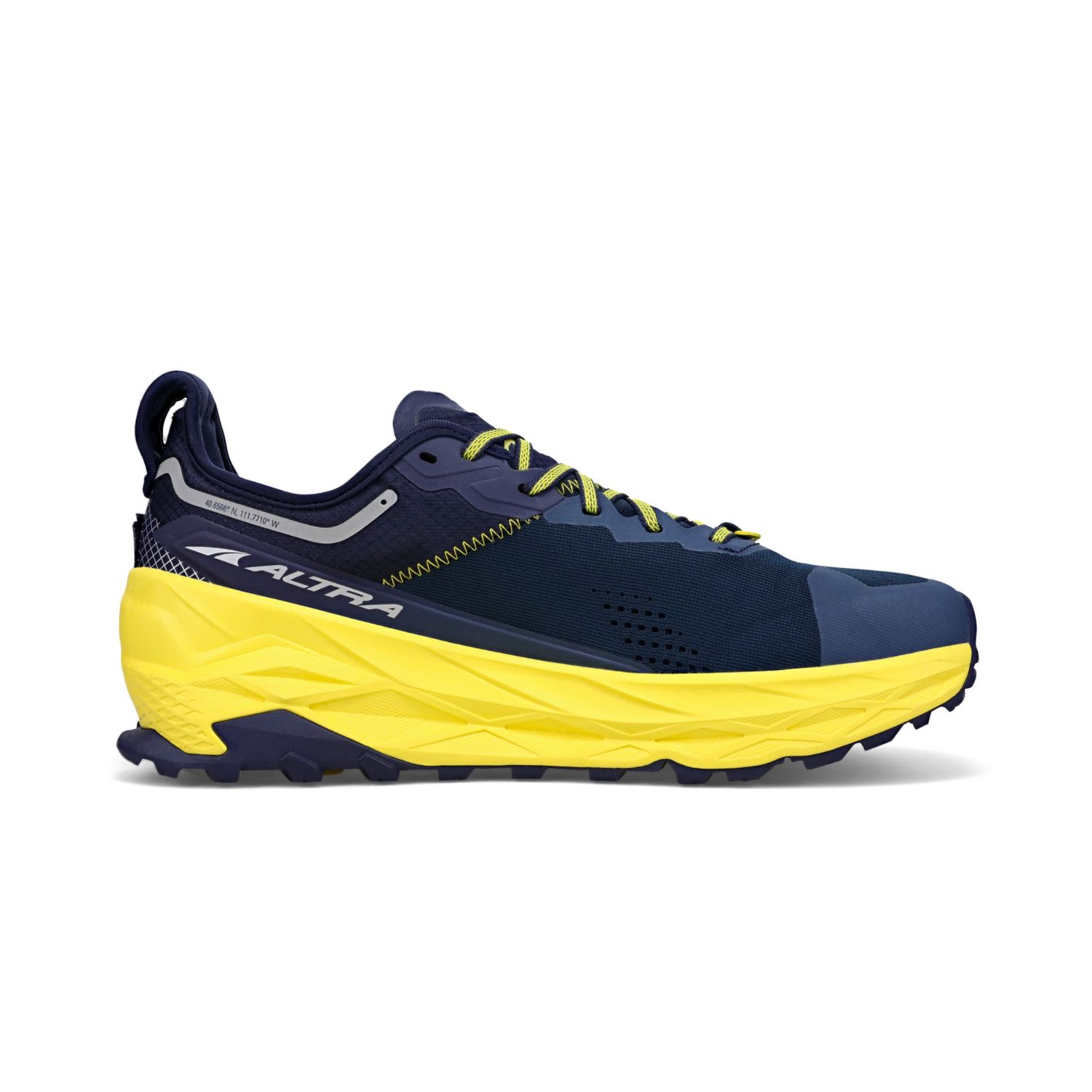 Navy Altra Olympus 5 Men's Trail Running Shoes | Ireland-39764859