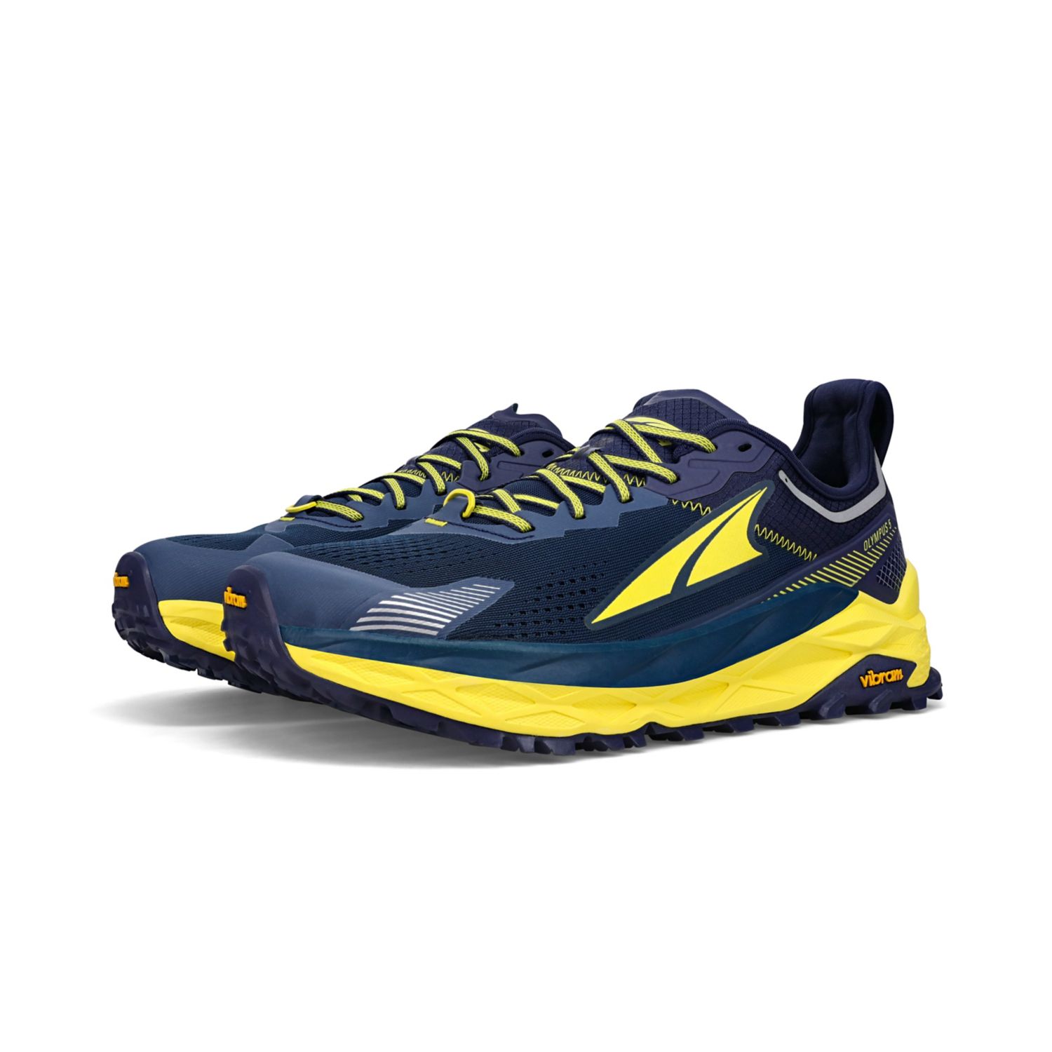 Navy Altra Olympus 5 Men's Trail Running Shoes | Ireland-39764859