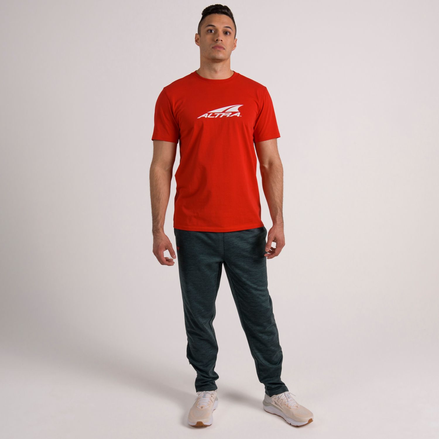 Red Altra Everyday Recycled Men's T Shirts | Ireland-76509139