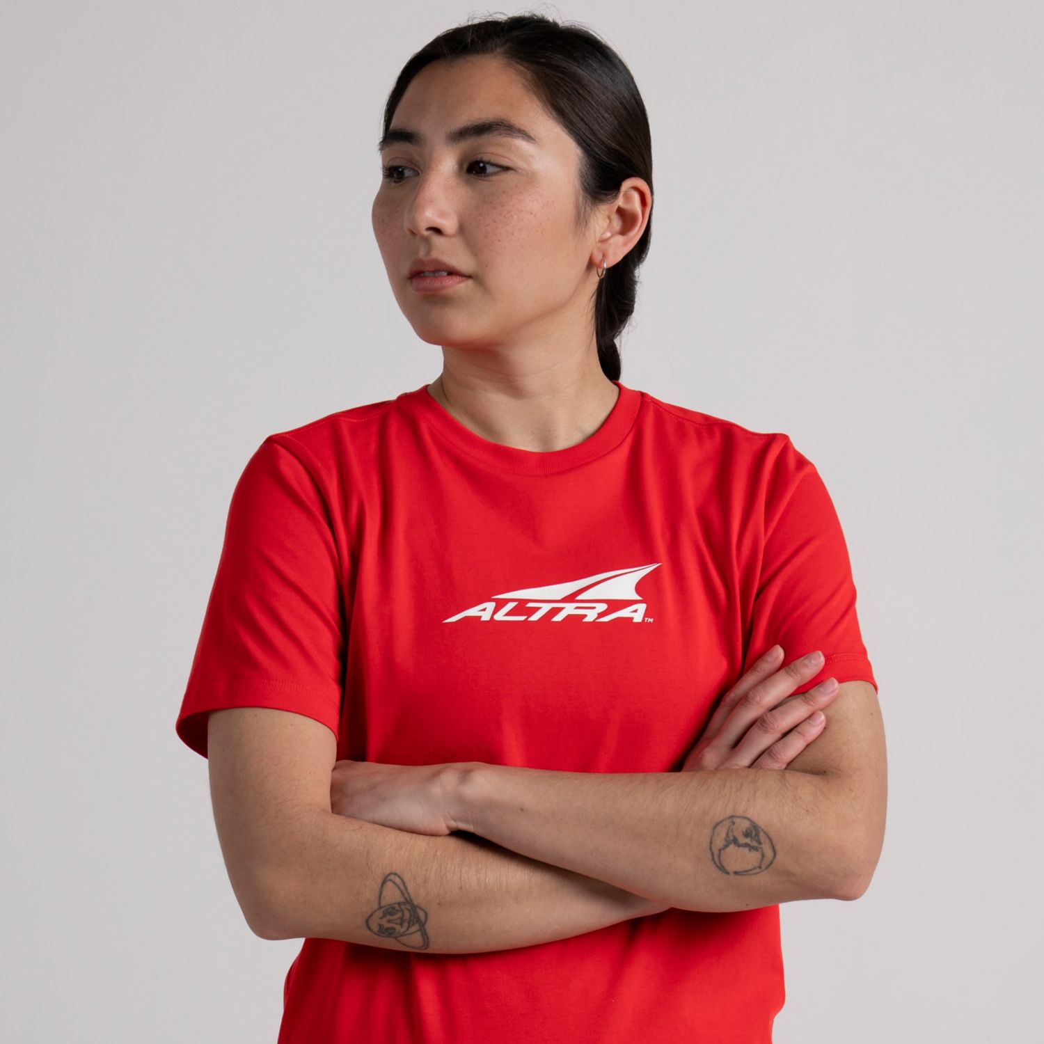 Red Altra Everyday Recycled Women's T Shirts | Ireland-98034269