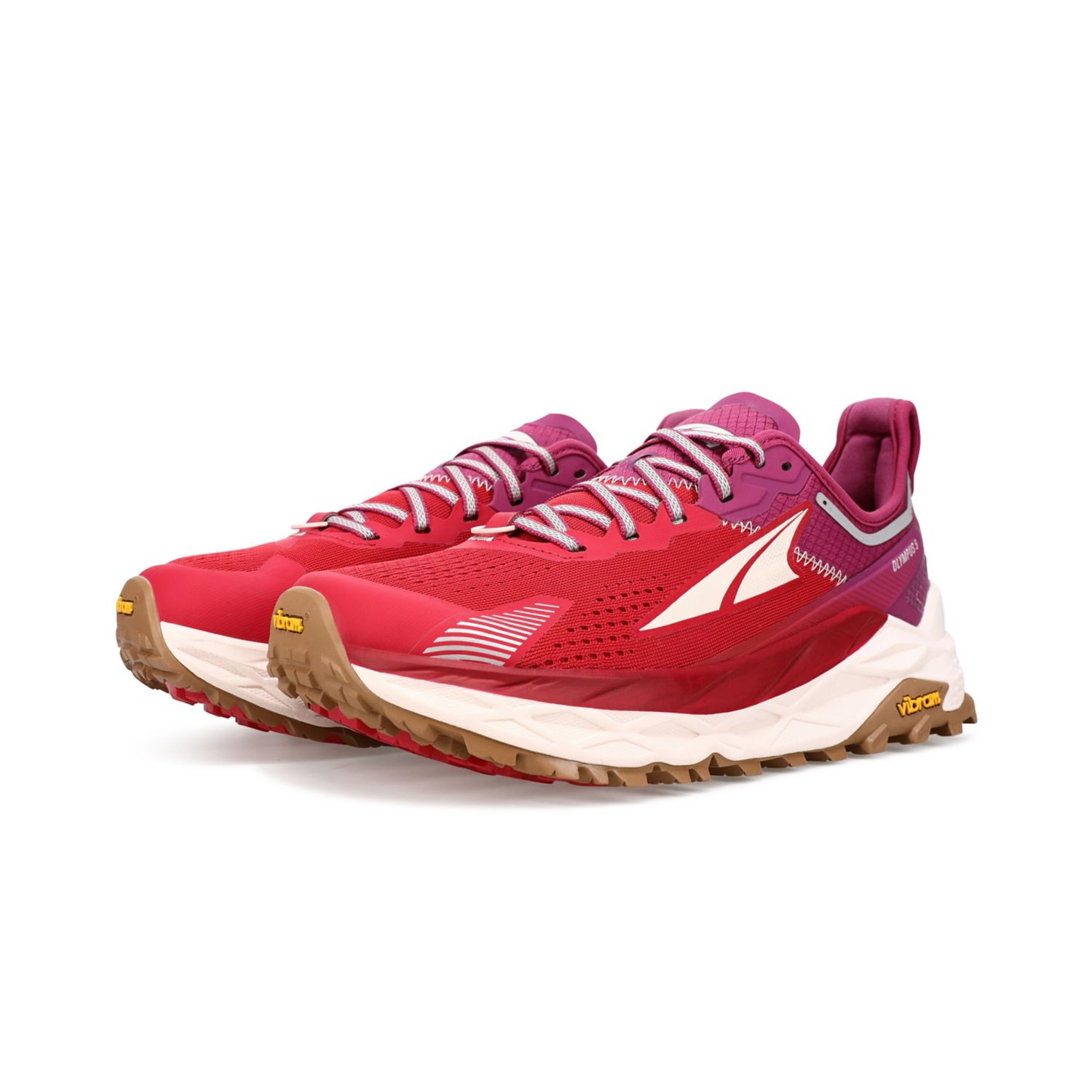 Red / Purple Altra Olympus 5 Women's Trail Running Shoes | Ireland-32907469