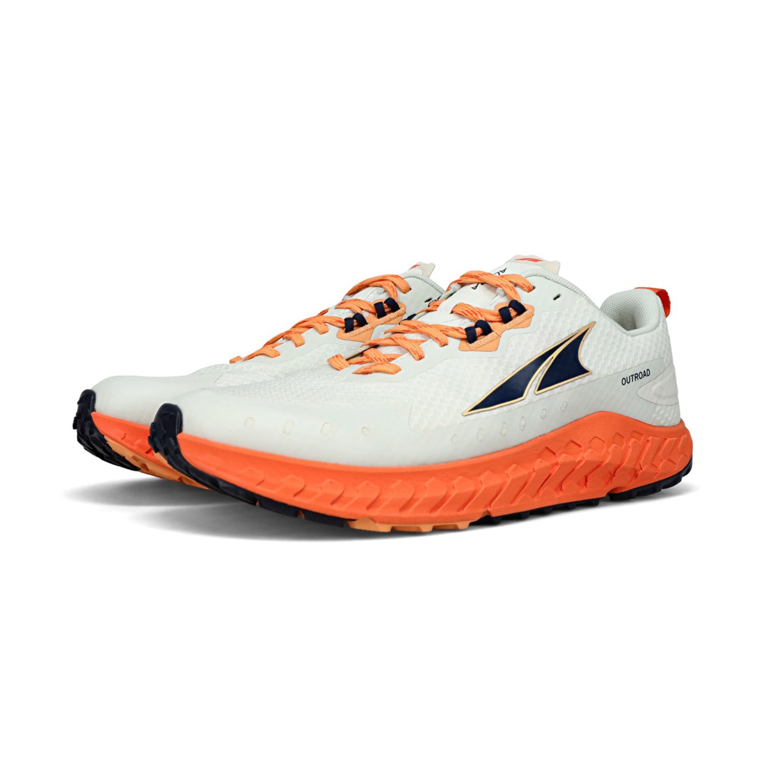 White / Orange Altra Outroad Men's Road Running Shoes | Ireland-70692159